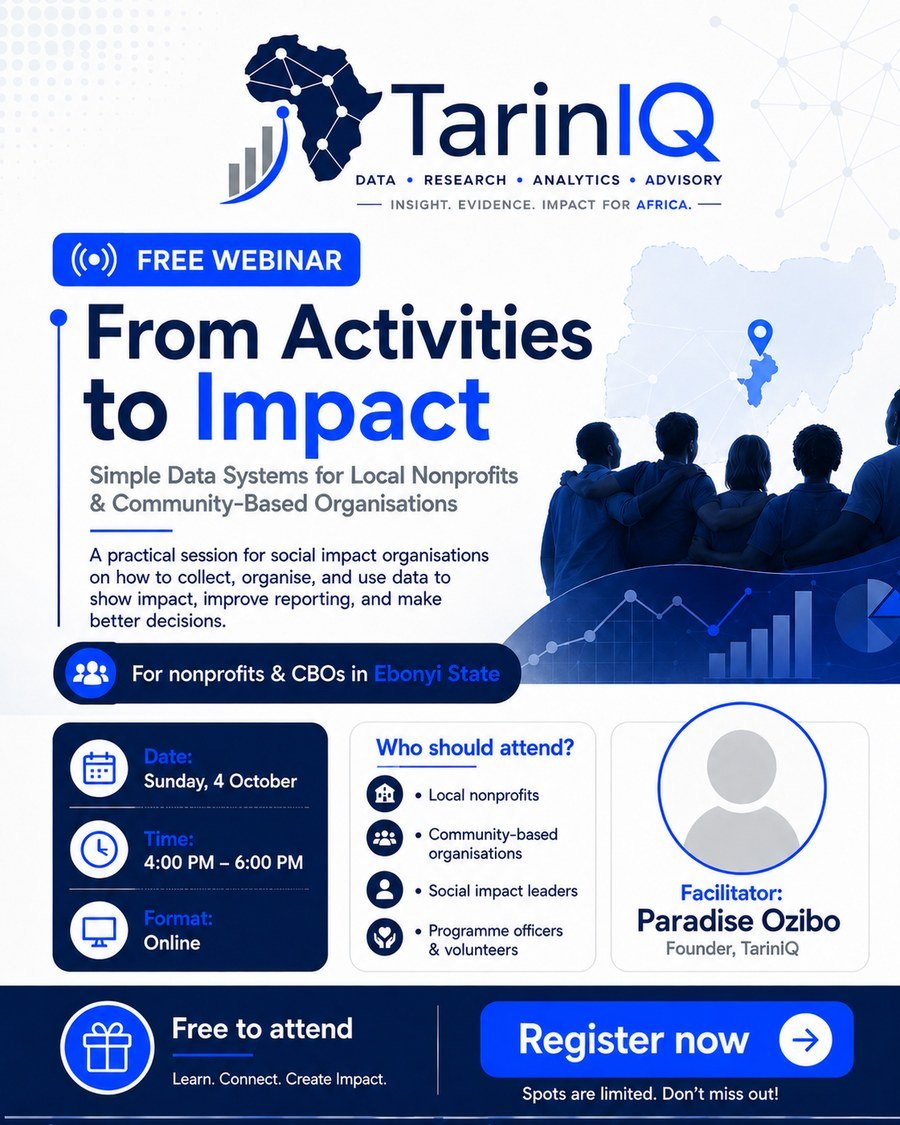 From Activities to Impact webinar flyer